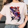 Kettensäge Unisex T-Shirt Damen Japanischer Anime Gotische T-Shirts Grafik Y2k Kleidung Lustiges Cartoon Unisex Kurzarm T-Shirt Oberteile