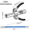 Grease Gun Coupler Oil Injector Grease Pump 40cm Spring Hose Locknlube Quick Release Lock and Lube Oil Injection Nozzle 1/8” NPT