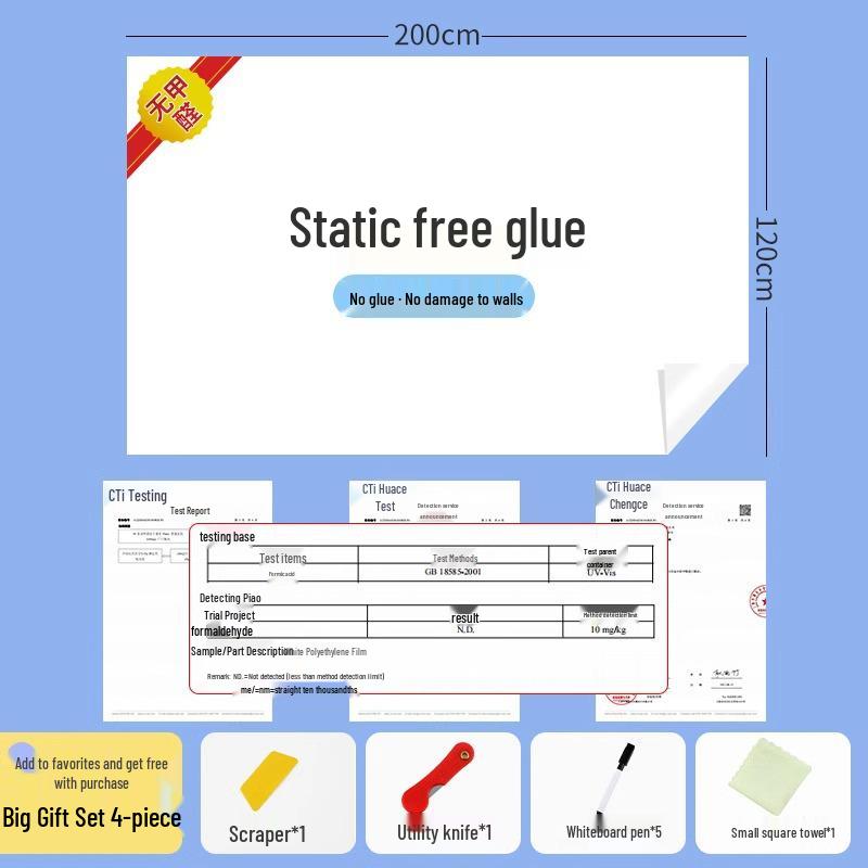 Removable Children's Erasable Whiteboard Wall Sticker - No Damage To Walls