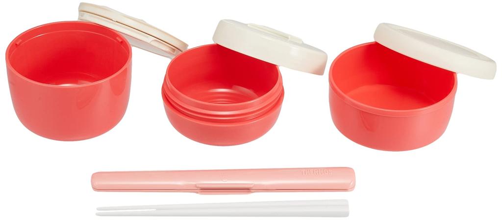 Thermos Stainless Steel Lunch Coral CP Jar, Approx. 0.6 Cup, Pink, JBC-801