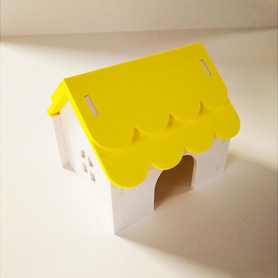 Hamsterhaus, Spielzeug, Haustier, Kleintier-Versteck, Hütte mit porösem Design, belüfteter, sicherer Nistplatz für Hamster, Goldbären, Eichhörnchen