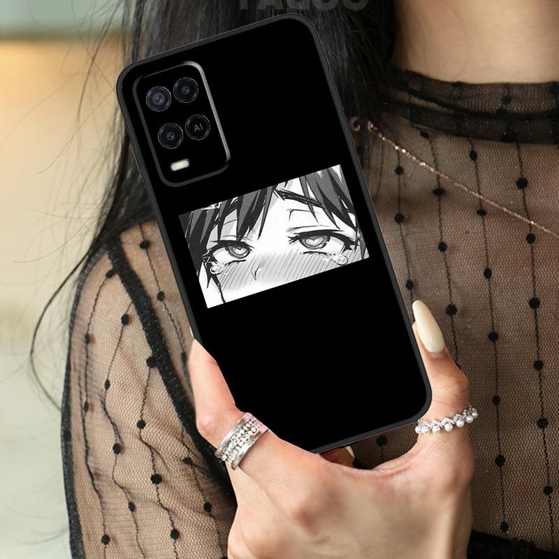 Sad Japanese Girl Case For Oppo A5 Pro A15 A17 A57 A77 A18 A38 A58 A78 A98 A94 A74 A54 A40 A60 A80 A96 A76 A16