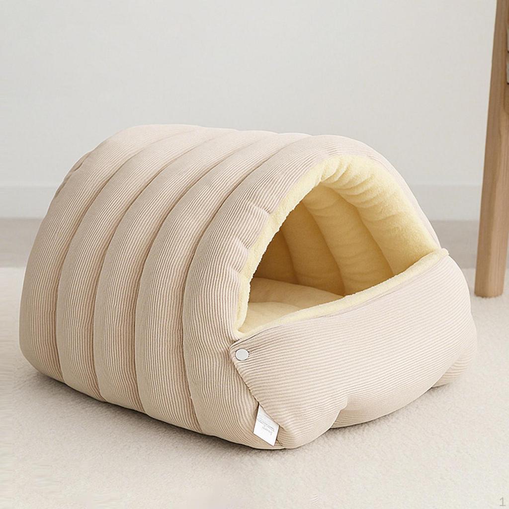 Bed Pet House Removable Hideaway Comfortable Soft Cat Nest for Indoor Cats Sleeping Resting