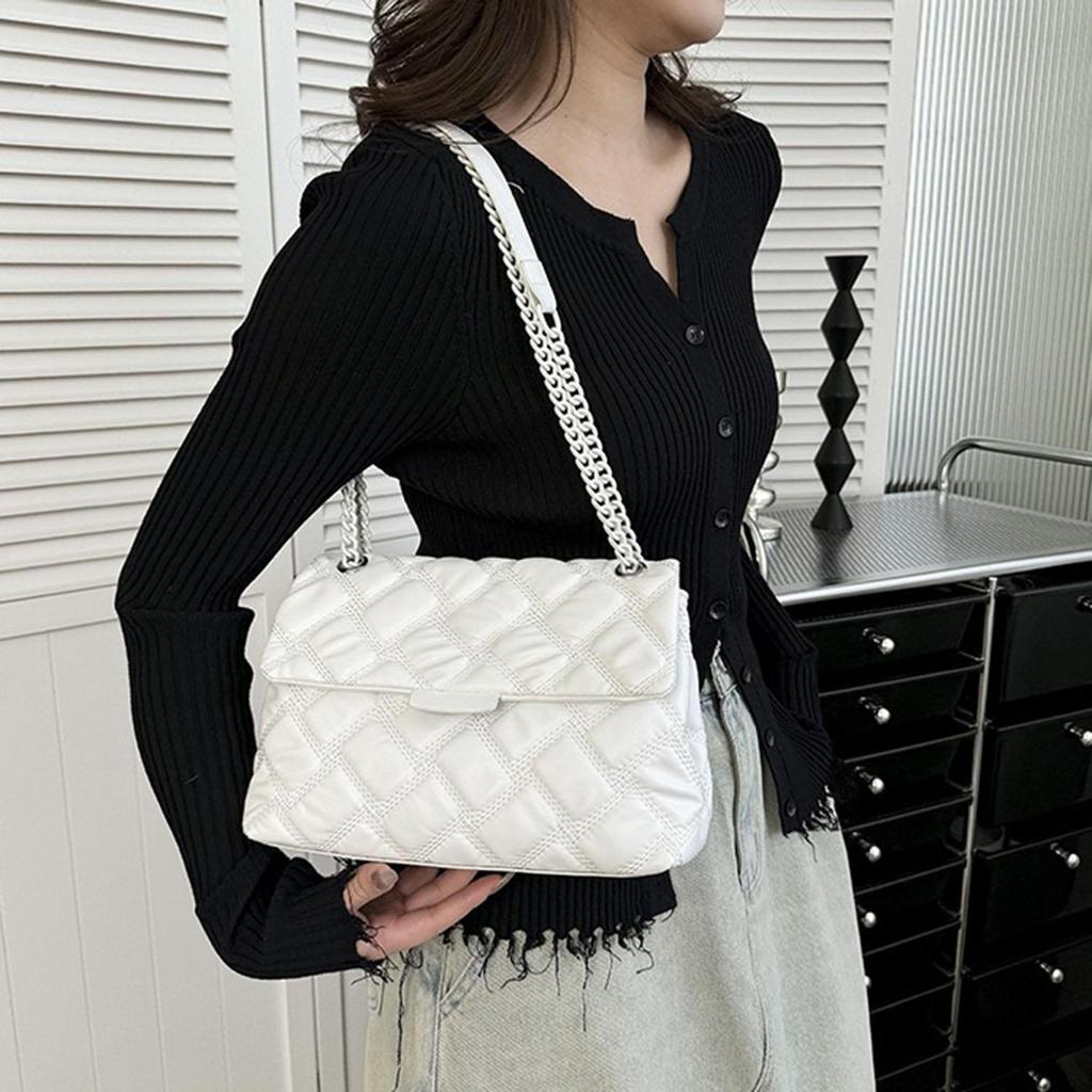 Damestas van KG Sewing Fashion met ketting, schoudertas, crossbodytas van PU-leer.