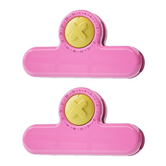2Pcs Magnetic Bag Clips for Food Storage, Airtight Chip Clips, Sealing Clips for Snacks Coffee Powder, Fridge Magnet Organizer