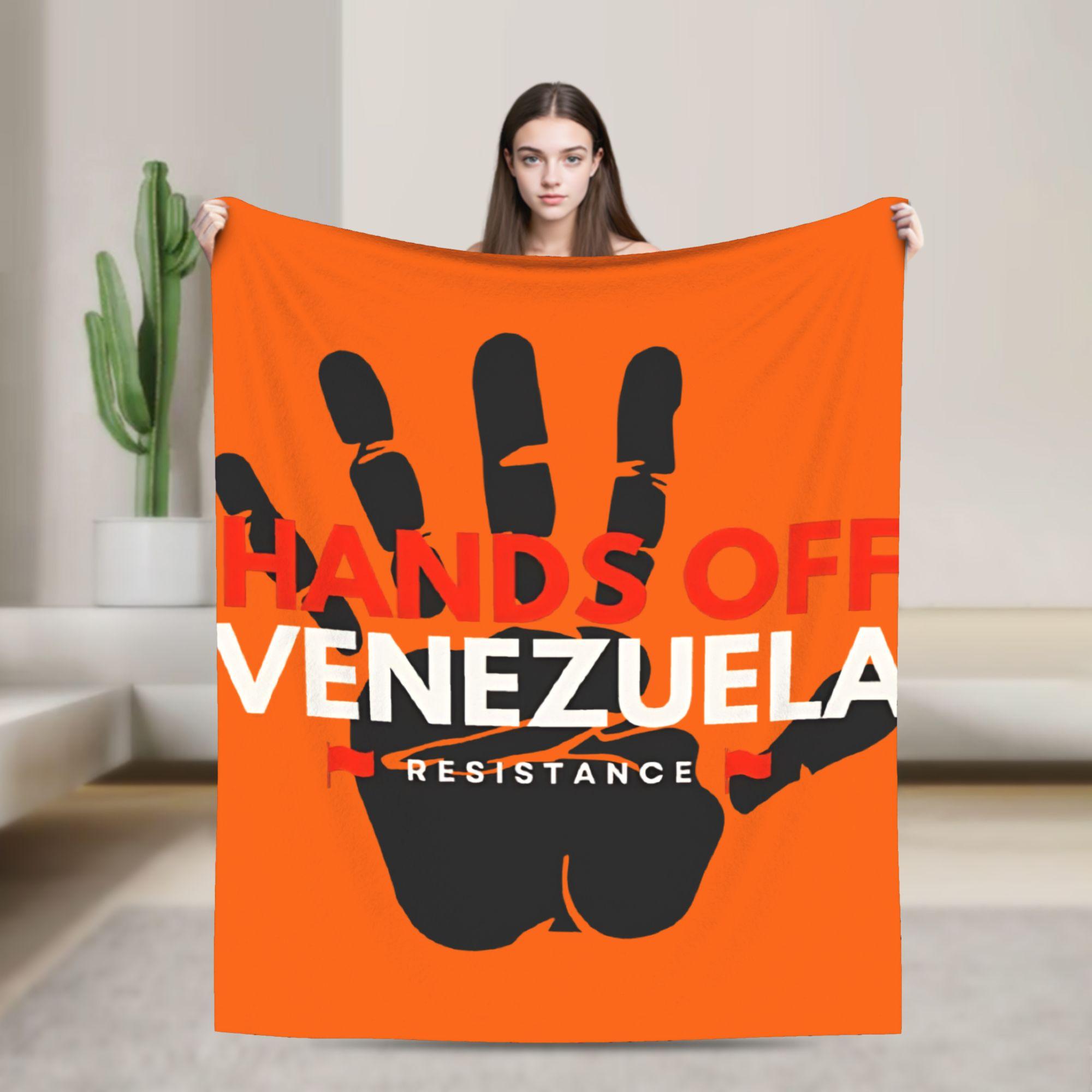 

Venezuela Captured Live Maduro Blanket Warm Soft Funny Plush Throw Blanket For Bedroom Travel Flannel Bedspread Bed Cover 75x90cm