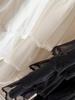 Spring-Summer Lace Mesh Puffball High Waist A-Line Skirt for Women