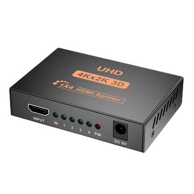 4K Hdmis Splitter 1in 4out With 3D Audios Video Syncing Support 4K/2K/3D/1080P For Home Theater Gaming And Office Use