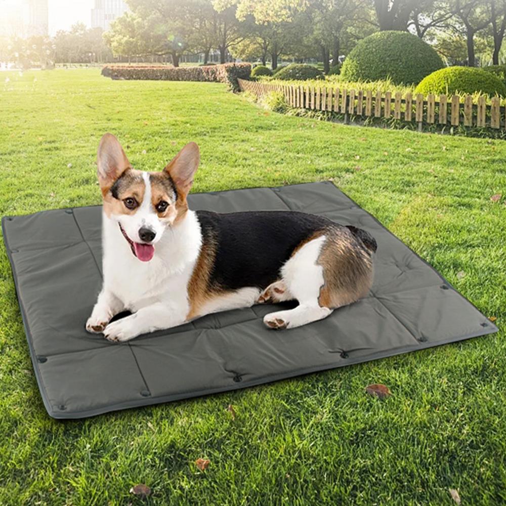 Travel Dog Bed Foldable Pet Mat Portable Outdoor Puppy Pad For Camping Picnic Foldable Waterproof Pet Car Cushion