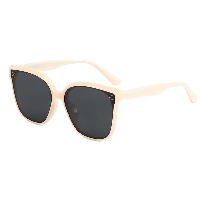 Pin Gm Sunglasses For Women'S Street Photography, Large Frame, Round Face, Thin Polarized Sunglasses, Uv-Proof Glasses