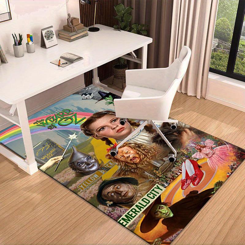 Wonderful Wizard Adventure Carpet, Chair Rug,Rug for Office Bedroom Living Rooms, Doormat Decor Fan Gift Christmas Gift