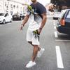 Men 2Pcs Sets Summer 3D Print Casual Gradient Suit Shirt  Shorts Streetwear Shirt Holiday Two Piece Suit