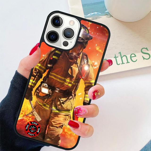 fire fireman firefighter Coque Shell For iPhone 17 Air 15 16 14 13 12 Pro Max 11 Pro Max Plus Phone Case Cover