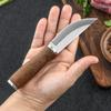 Camping Meat Cleaver Colored Wood Handle Mini Knives Household Fruit Knife Portable Outdoor Survival Self-defense Pocket Knife