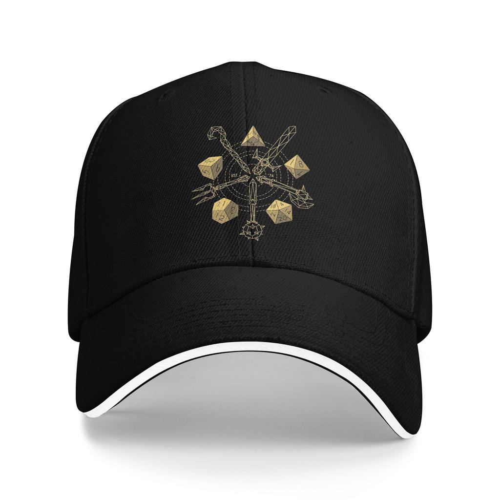 Unisexs Womens Game DnD Orbital Atomic Dice Outdoor Hat Summer  Sun Cap New Baseball Cap Fashion Sunscreen Hats