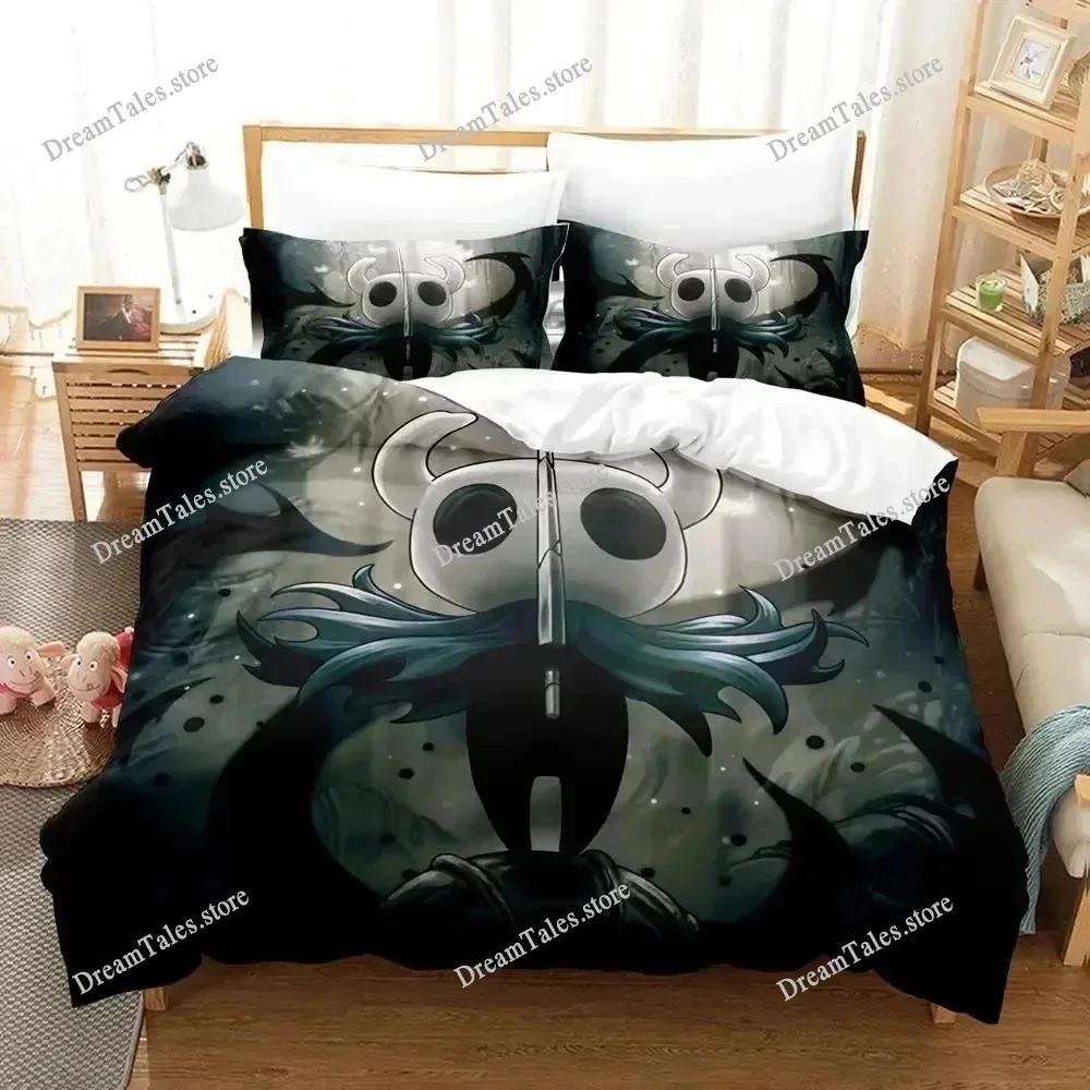 Exquisite 3D Anime Game Hollow Knight Wallpaper Print Bedding Set Duvet Cover Comforter Bed Youth Kids Girls Boys Gift