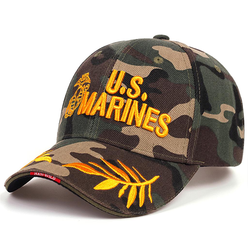 Unisex US Letter Embroidery Baseball Caps Adjustable Casual Hats Spring and Autumn Outdoor Sunscreen Hat