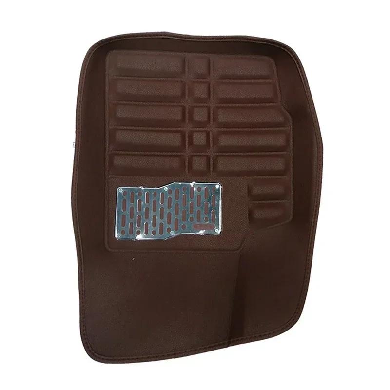 5pcs Premium Easy Clean Waterproof Auto Foot Pad Universal Waterproof PU Leather Durable Car Floor Mats Car Interior Accessorie