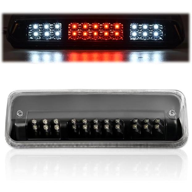 PIT66 3Rd Brake Light Compatible With 2004-2008 Ford F150 High Mount Center Rear Roof Third Cargo Light Parking Light Halogen Clear/Red Lens Tercera