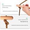 Kids Outdoor Wooden Climbing Rope Ladder