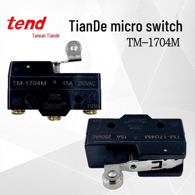 

Tender TEND TM-1704M Limit Switch, Micro Switch 15A 250VAC, Short Lever Roller, Original.
