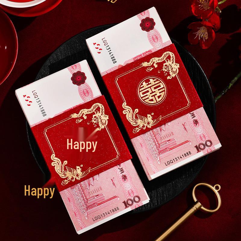 Creative Red Envelope Gift Holder for Wedding Engagement and Change of Address