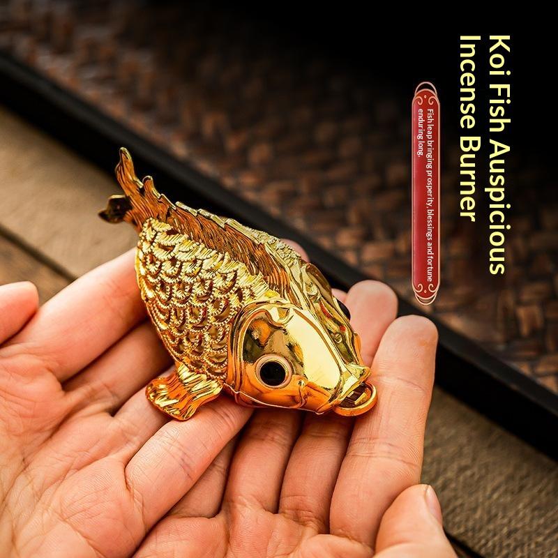 Retro Carved Alloy Hollow Incense Burner Stickless Powder Incense Holder Elegant Aromatherapy Decor for Entryway Living Room