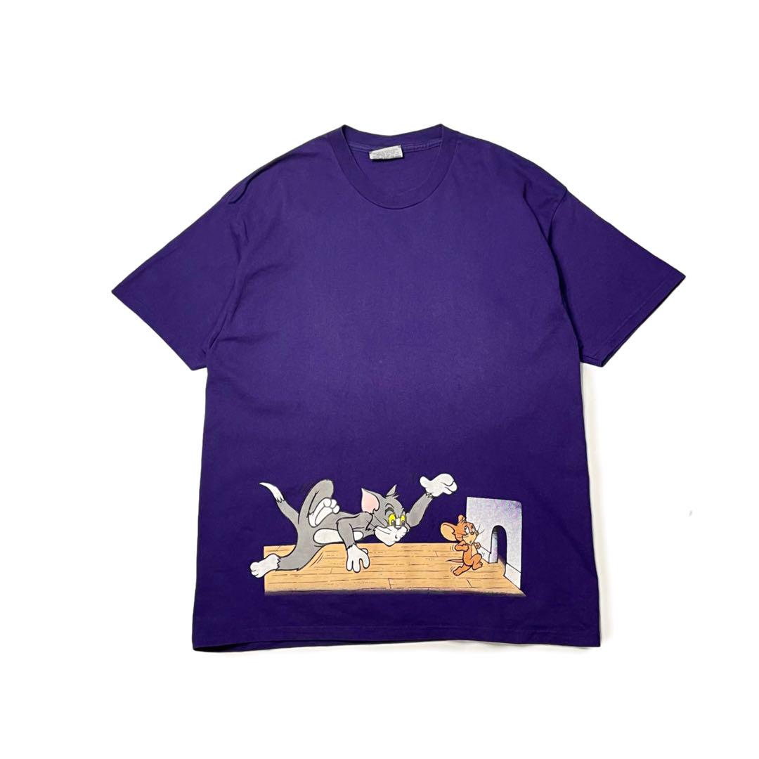 

[USED] 90 s Lee USA Tom and Jerry double-sided print T-shirt, anime, rare