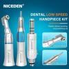 NICEDEN Dental Straight Nose Cone Low Speed Handpiece Straight 203C External Water E-type Straight Handpiece Dentistry Equipment