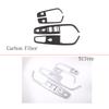For Alfa Romeo Stelvio 2017- ABS Carbon Fiber Window Lift Button Frame Cover Sticker Car Accessories For Left Hand Drive