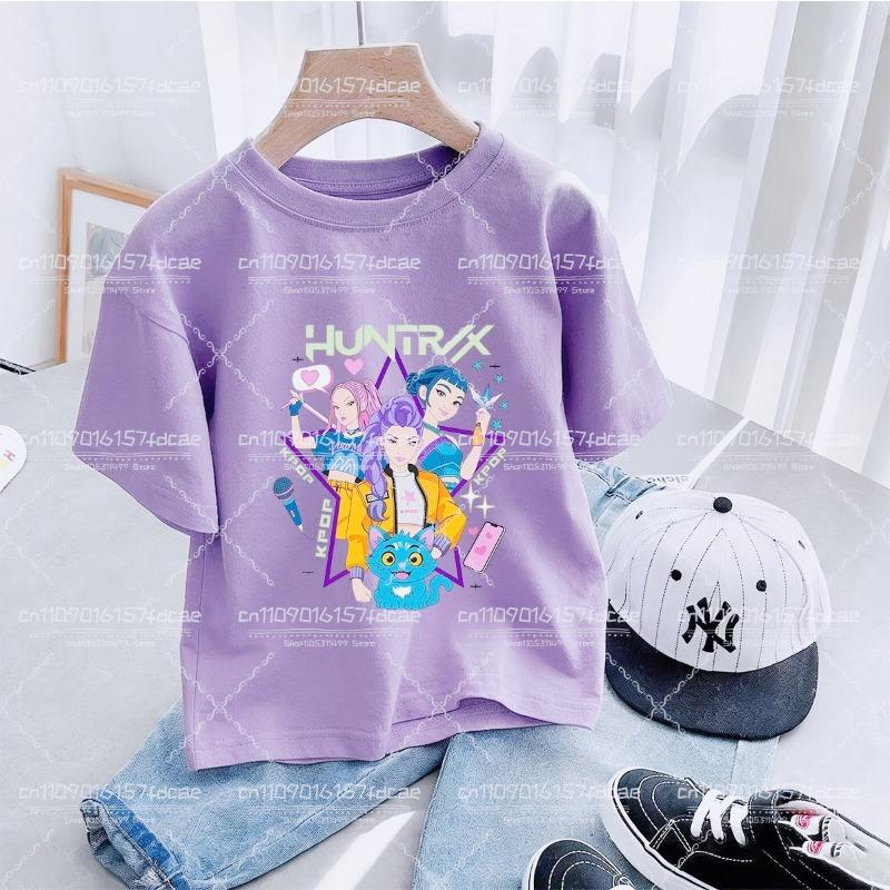 Kawaii Shirt Capybara Graphic Kids Tshirts Summer Short Sleeve Tees Cartoon Animal Boys Girls Clothes Tops Y2K Children T-shirt