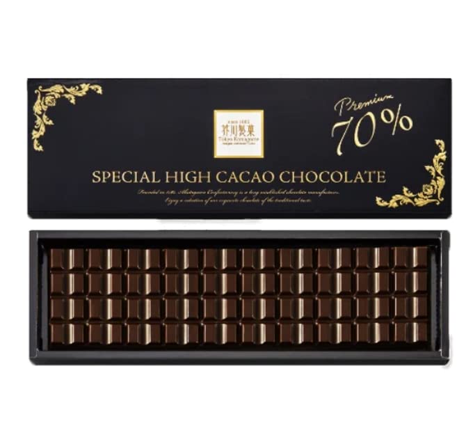 

Akutagawa Seika Special High Cacao Chocolate 350 г, плитка горького шоколада ручной работы