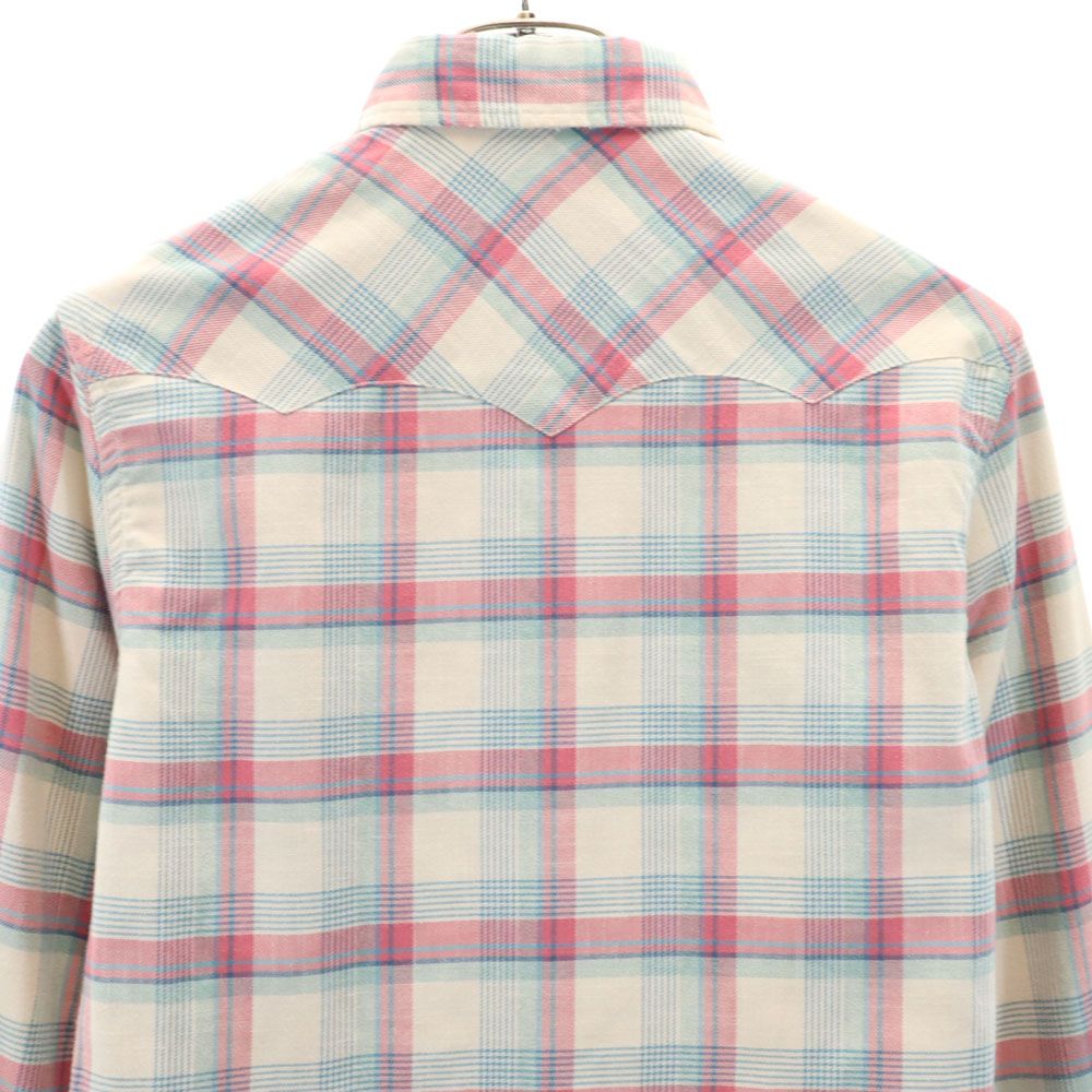 RRL Check Pattern Long Sleeve Western Shirt XS Beige and Others Men's Used