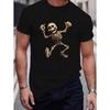 European Sizes Men'S Plus Size Summer Casual Stretchy Short-Sleeve Round Neck T-Shirt
