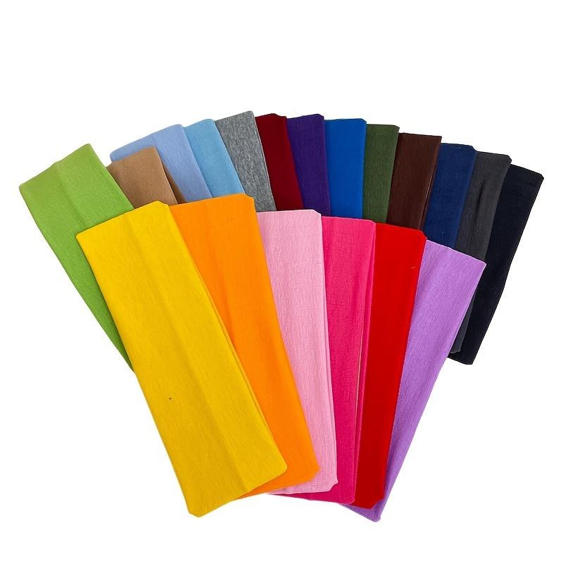 Stylish Ultra-Thin Fabric Candy Color Women's Towel Yoga Sports Headband Face Washing Hair Tie