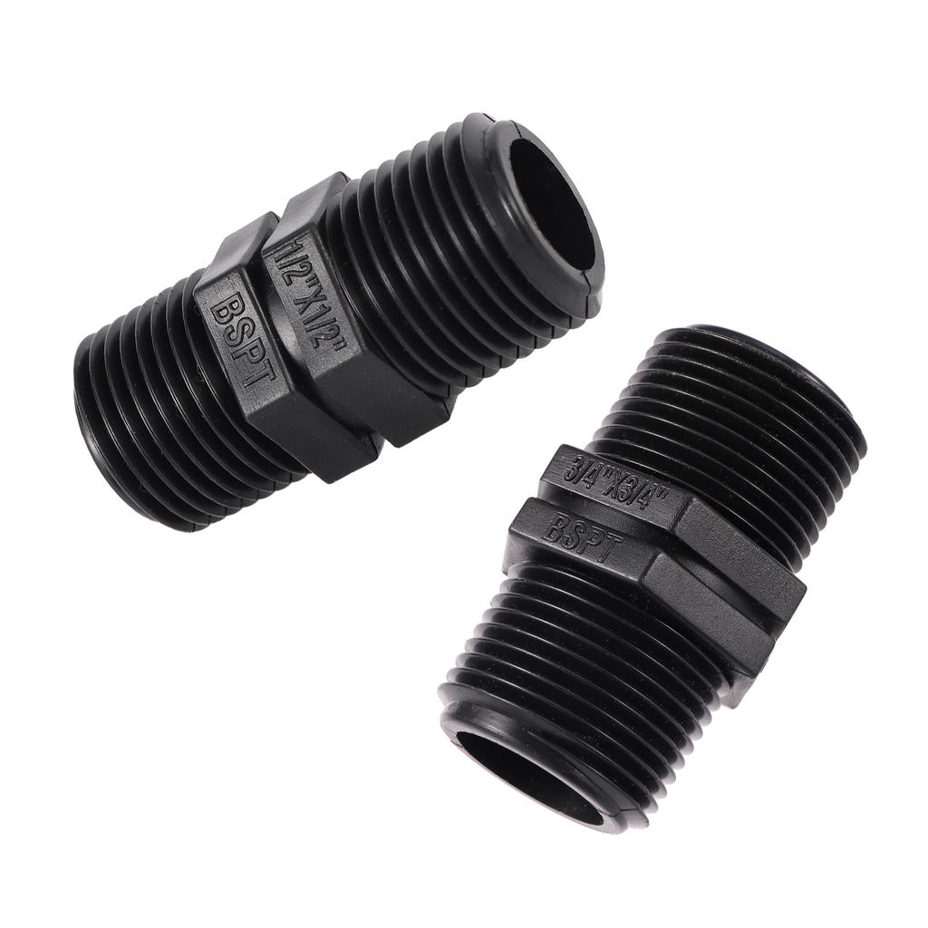 BSP Male Equal Adapter 1/2"3/4" 1"-2.5" Garden Irrigation Water Fitting Hose Barb to Pipe Fittings Aquarium Fish Tank Fittings