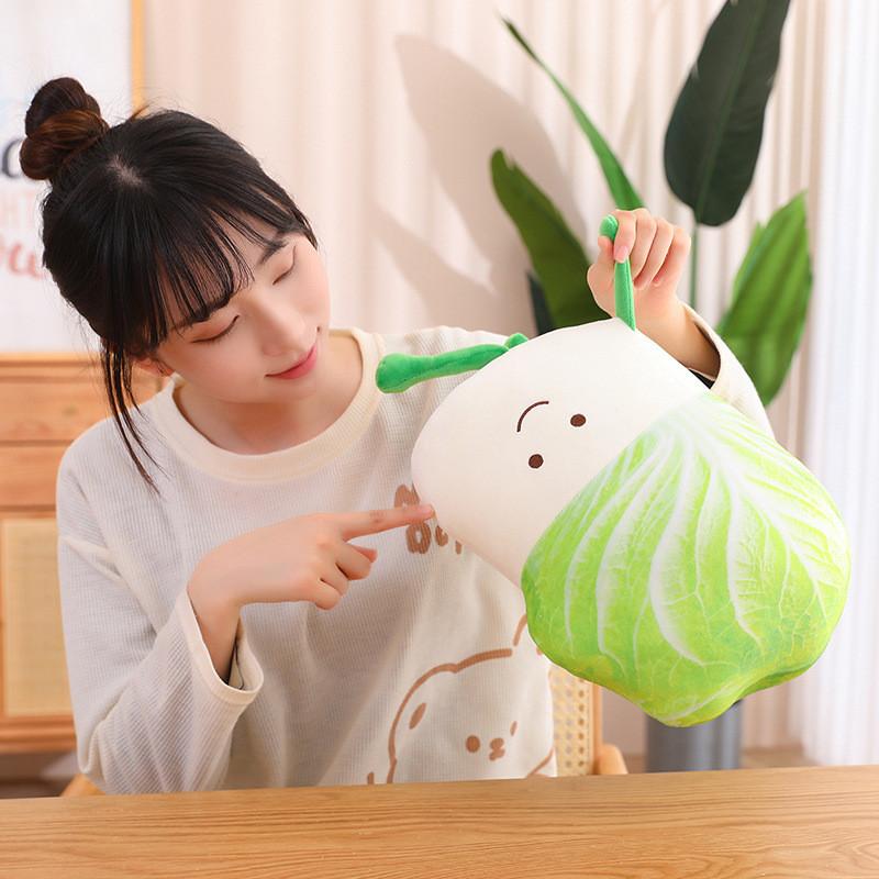 Vegetables Lettuce Cartoon Plush Toys Kids Dolls Birthday Gifts Decoration Home