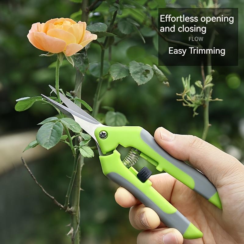 2ks sada zahradních nůžek z nerezové oceli – všestranné nástroje pro zahradnictví a péči o trávník pro zastřihování větví, ovoce a další