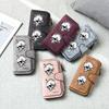 Gothic Skull Print Long Wallet Fashion PU Leather Multi Slot Portable Forever Purse for Daily Use