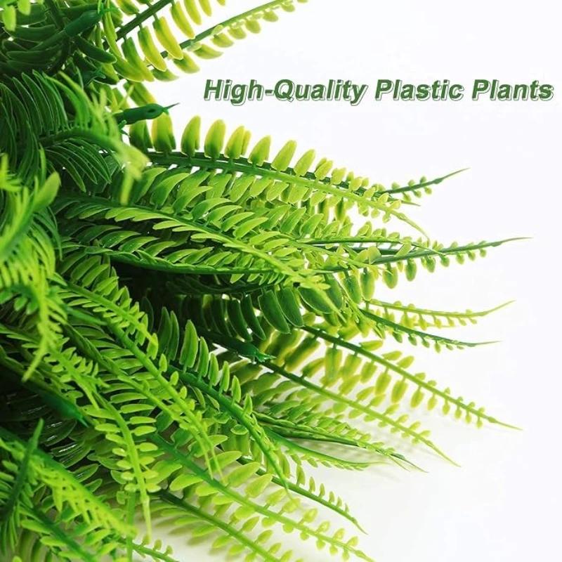 1-6PCS Artificial Green Plants Ferns Ruscus Eucalyptus Home Wedding Outdoor Decor Ornaments Faux Floral Arrangements
