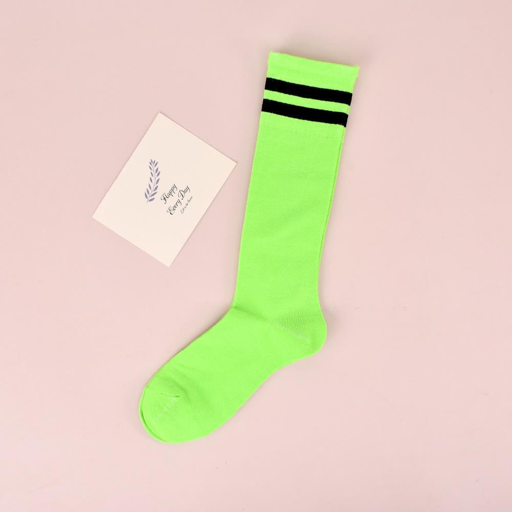 Children'S Stockings Girls' Summer Thin Boys' Football Socks Solid Color Cotton Socks High Tube White Socks Student Long Socks Tide