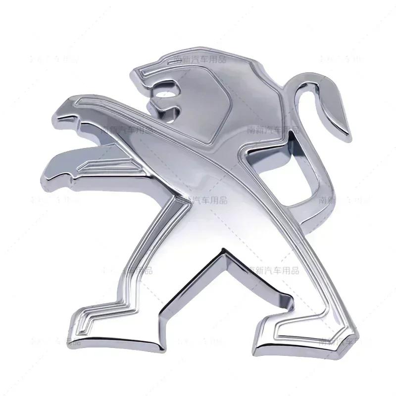 SQOB1 Metal 3D Car Rear Trunk Emblem Auto Tail Badge Sticker for Peugeot 406 405 205 3008 206 5008 308 208 408 508 407 107 307