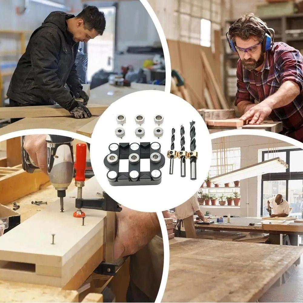 Precision Woodworking Center Locator Straight Holes Punching Locator  DIY Furniture Crafting