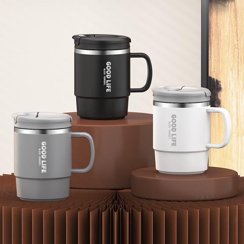 Changbaosen 550ml Double-Wall 304 Stainless Steel Insulated Mug with Tea Filter