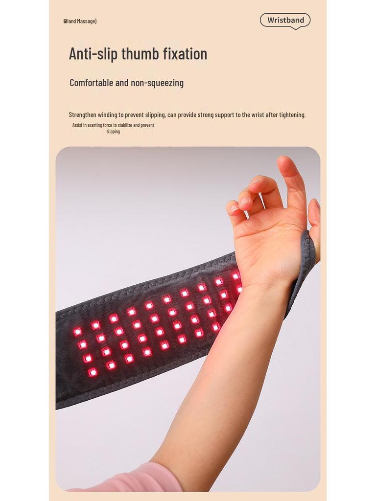 Red Light Wrist & Ankle Massager with Electric Heating and Vibration Therapy