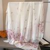180*135cm Summer Chiffon Silk Scarf Women Outdoor Sunscreen Shawl Soft Bandanna Fashion Luxury Brand Shawl Head long Hijab Wrap