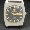 VINTAGE TRESSA AUTOMATIC SWISS MENS BLACK COLOR DIAL WATCH A436457-2 R129-a436457
