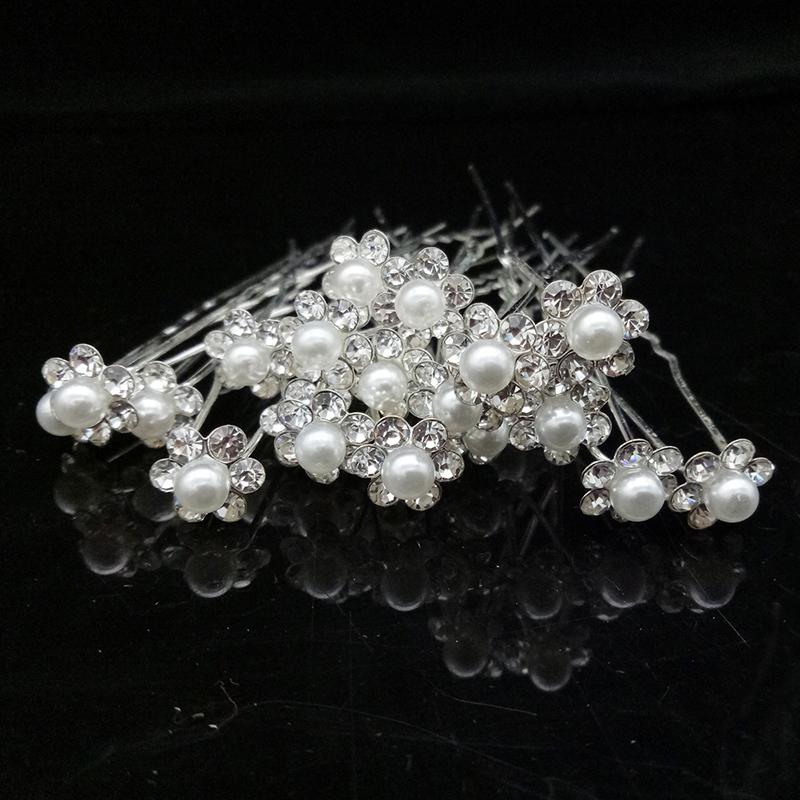 Pearl Hair Pins Pearl  Bobby Hair Pin Wedding Hair Accessories U Pearl Shaped Hair Pins For Brides Bridesmaids Women