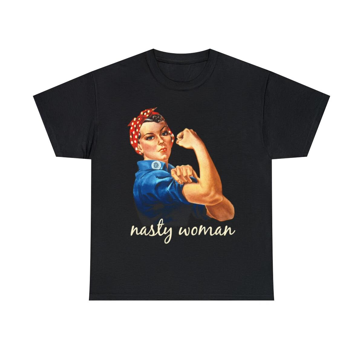 Retro Nasty Woman Graphic Tee Shirt, S-5XL S