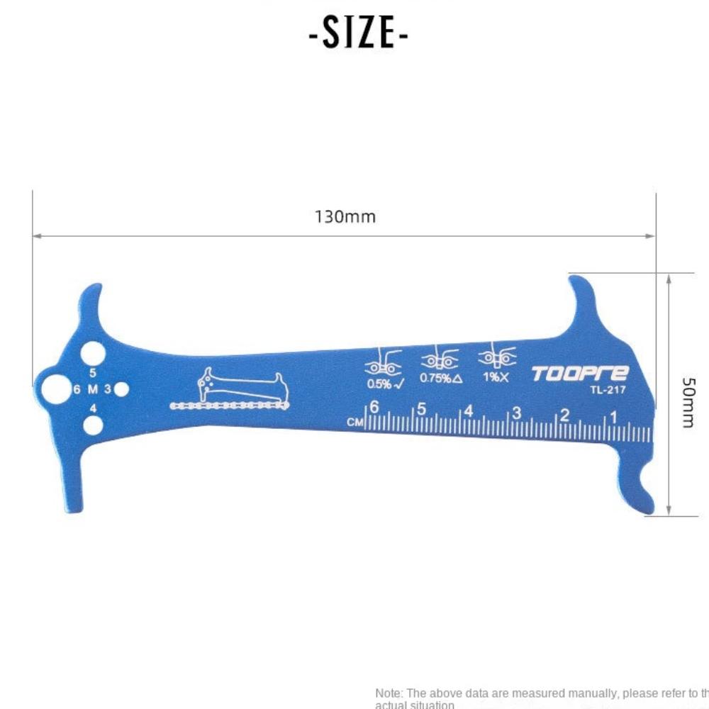 Aluminum Alloy Bike Chain Checker Chain Gauge Measurement Checker Mountain Road Bike